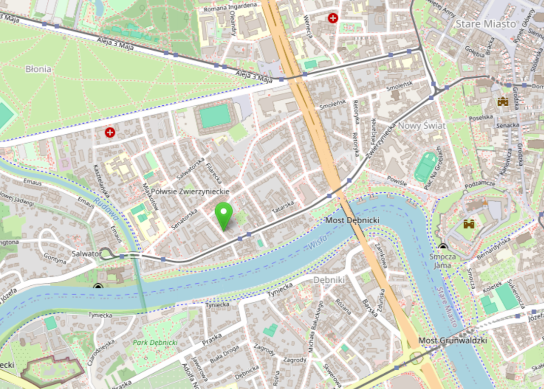 Mapa lokalizacji pracowni